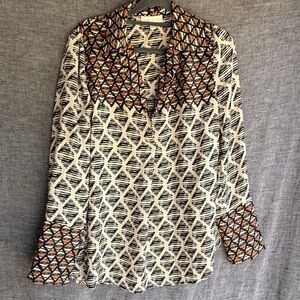 Geometric Patterned Women's Top